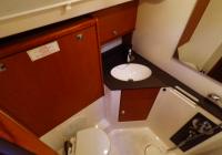 sailing yacht bavaria 46 cruiser sailing yacht interior left aft toilet shower  head wc